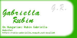 gabriella rubin business card